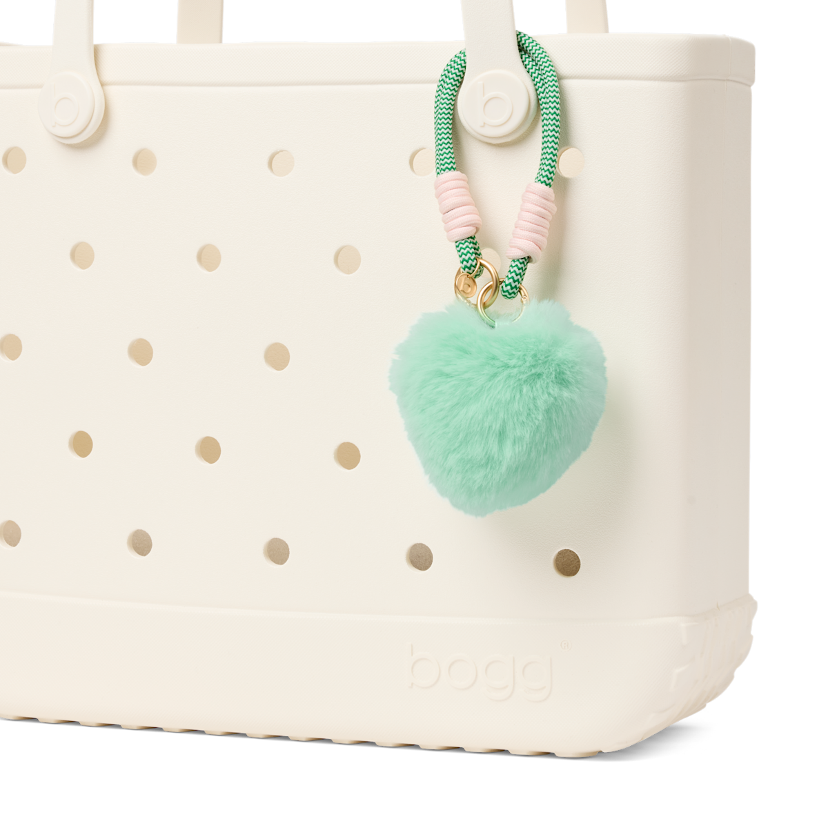 Bogg'd & Charmed - Green Heart Pouf