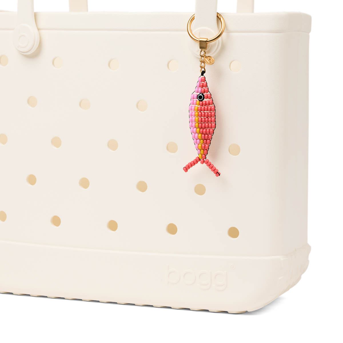 Bogg'd & Charmed - Beaded Fish Coral/Pink Taffy