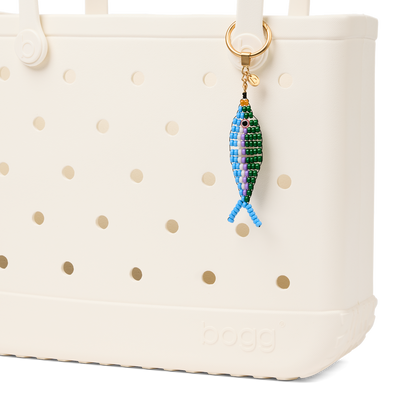 Bogg'd & Charmed  - Beaded Fish Blue/Green