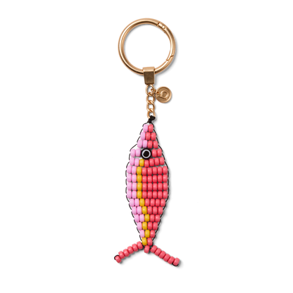 Bogg'd & Charmed  - Beaded Fish Coral/Pink Taffy