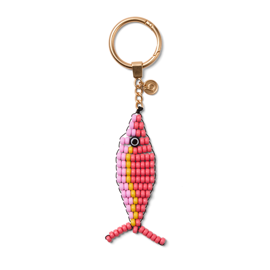 Bogg'd & Charmed  - Beaded Fish Coral/Pink Taffy