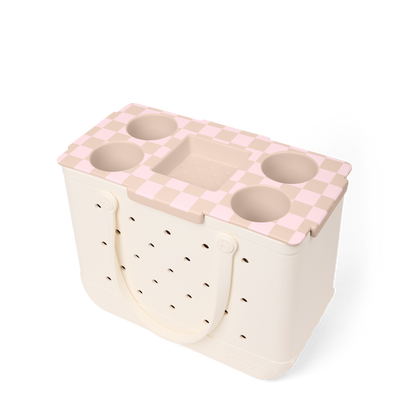 Original Top o' the Bogg to Ya 1.0- Checkered Linen/ Pink Marshmallow